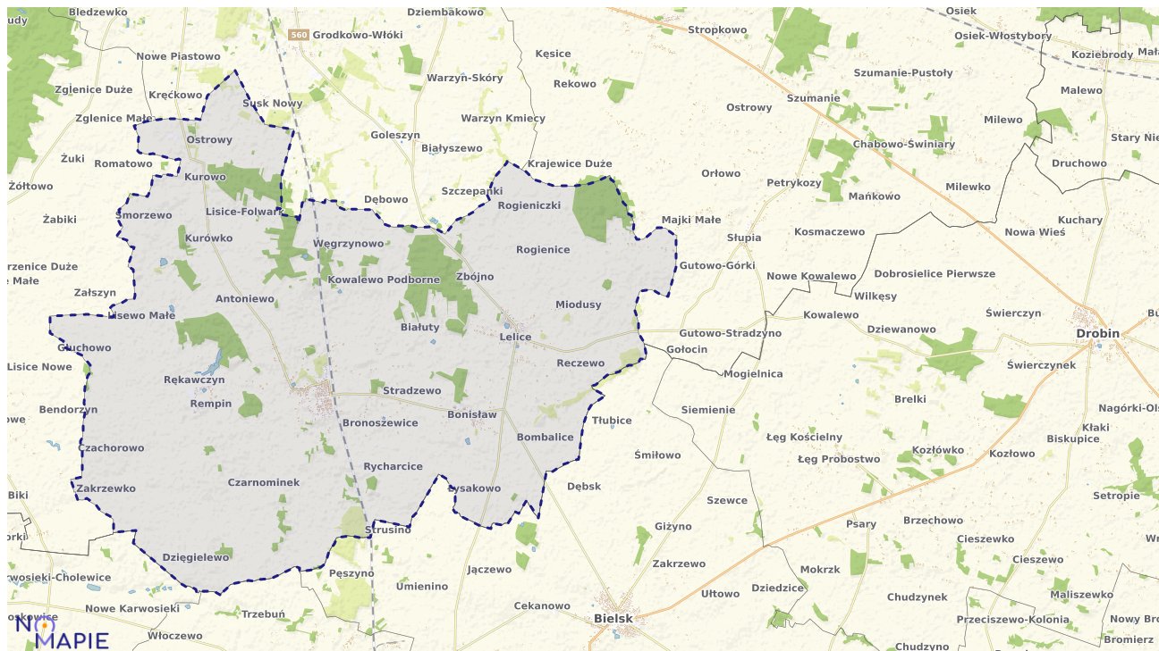 Mapa wyborów do sejmu Gozdowo